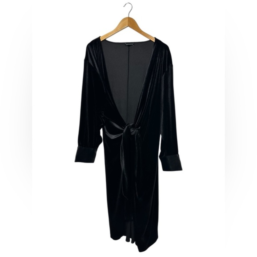 Universal‎ Standard | Black Velvety Wrap Dress | Elegant Classic | Size 2XL